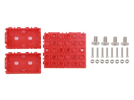Grove LEGO Holder 1*2 Red (4 per pack) - Grove Wrapper